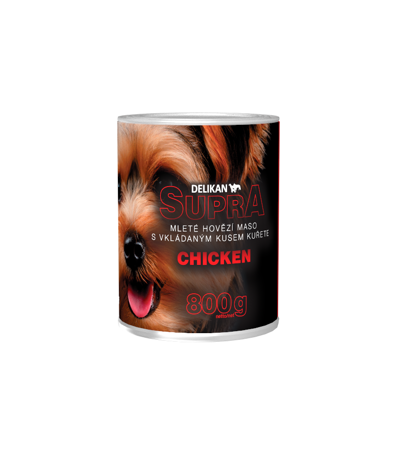 Delikan Supra Chicken - mokra karma dla  psa 800g