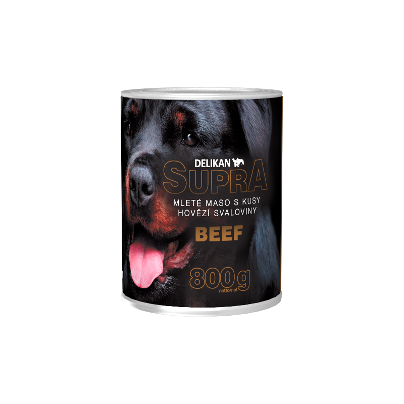 Delikan Supra Beef - mokra karma dla  psa 800g