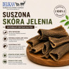 Suszona Skóra z Jelenia 1 kg -  Naturalny Przysmak dla Psa
