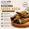 Suszona Skóra z Kozy 1 kg -  Naturalny Przysmak dla Psa