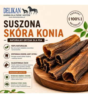 Suszona Skóra z Konia 1 kg...