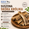 Suszona Skóra z Królika BF 1 kg -  Naturalny Przysmak dla Psa