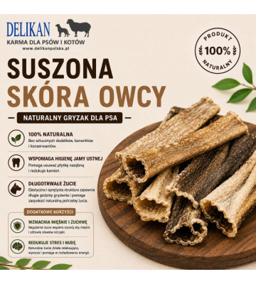 Suszona Skóra z Owcy 1 kg -...