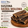 Suszona Skóra Wołowa 1 kg -  Naturalny Przysmak dla Psa