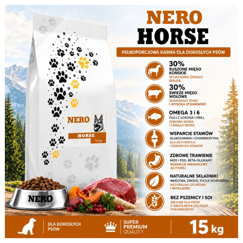 Nero Delikan Horse L 15 kg